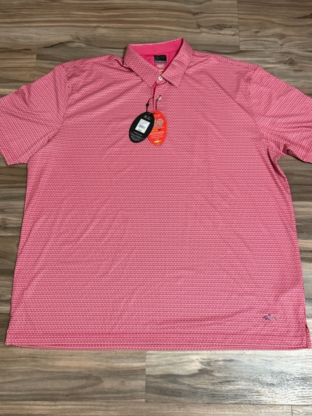 Greg Norman Golf Polo Men's 3X Pink ML75 2Below Polo Shirt UPF 50+